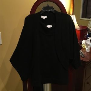 Cashmere sweater camisole and cardigan