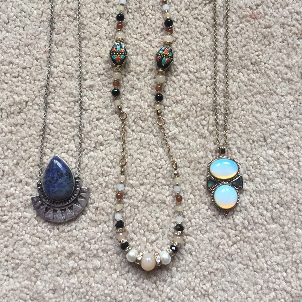 3 long necklaces!!