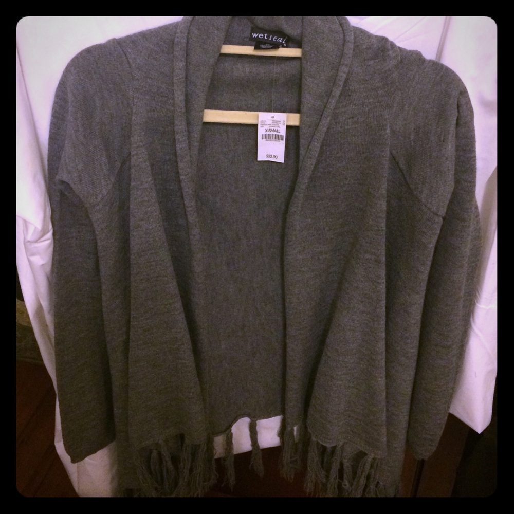 Charcoal long sleeve sweater