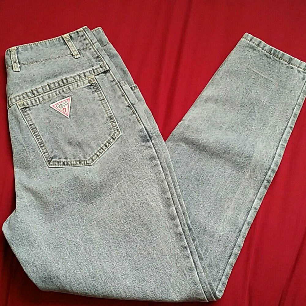 80s style jeans by Guess