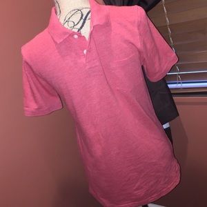 Coral men's polo shirt