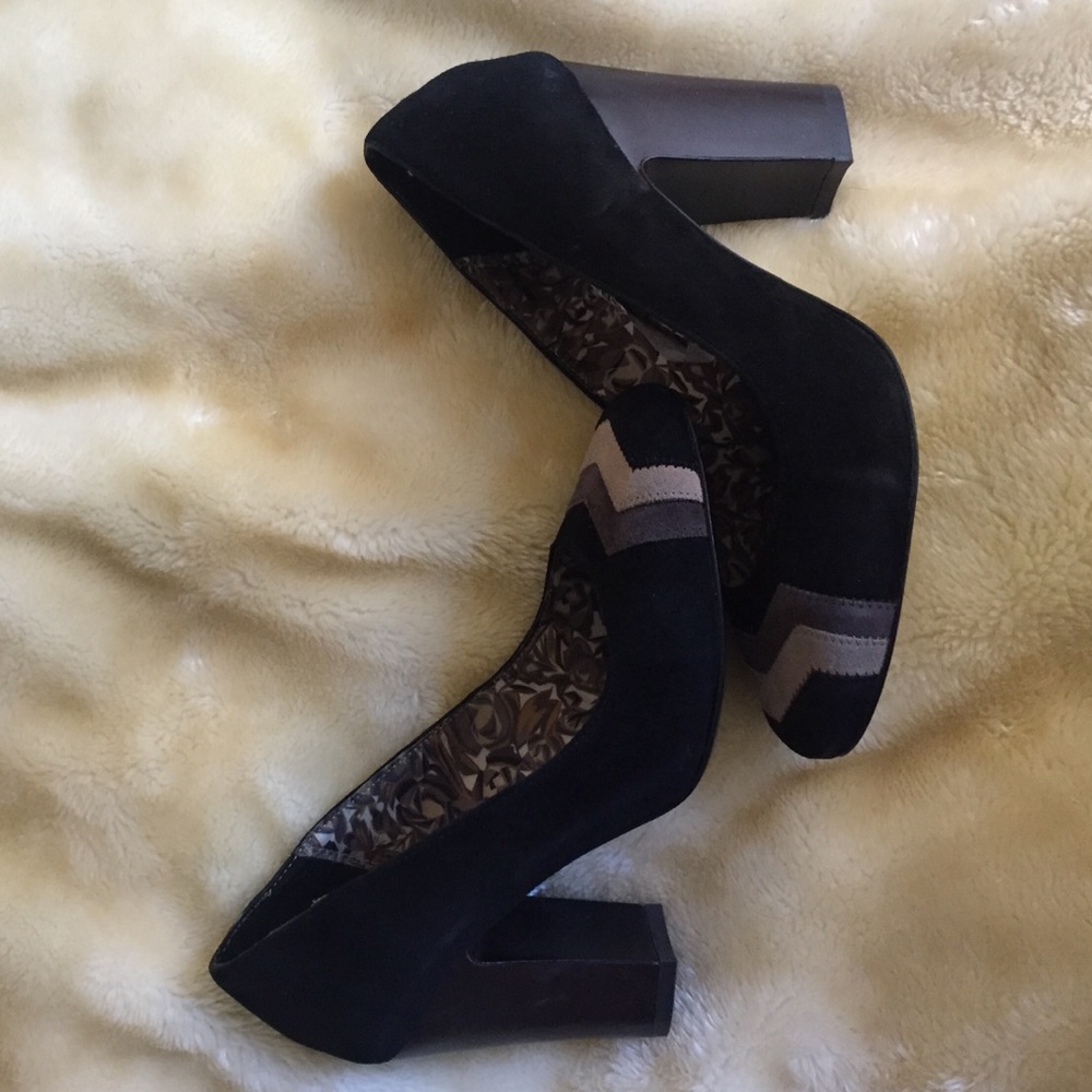Suede Missoni heels