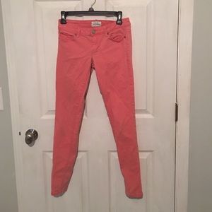 Pink skinny jeans