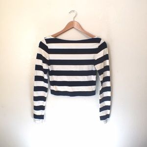 DKNY LS crop top