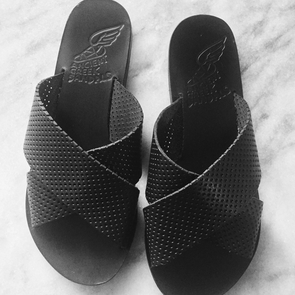 🖤BLACK ANCIENT GREEK SANDALS🖤