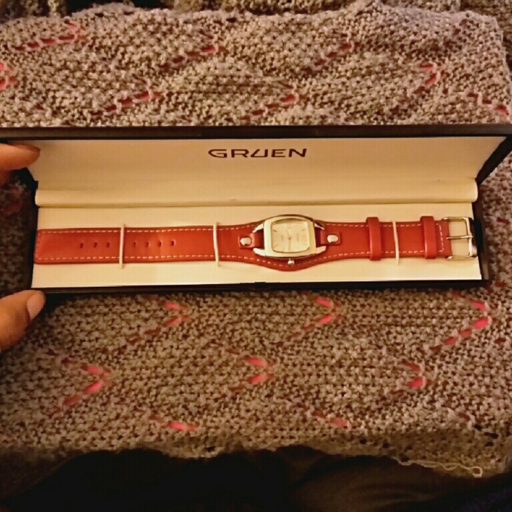 Red Leather Watch