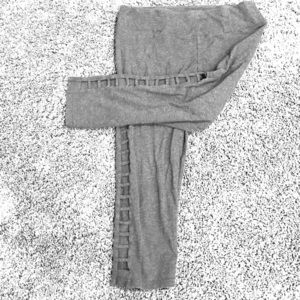 Betsey Johnson yoga pants with cutouts on thighs