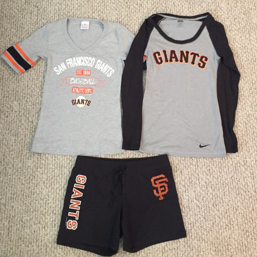 Sf giants shorts and tops small xs