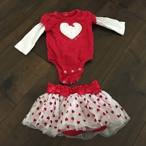 Koala Kids 0-3m Valentines Day outfit/tutu