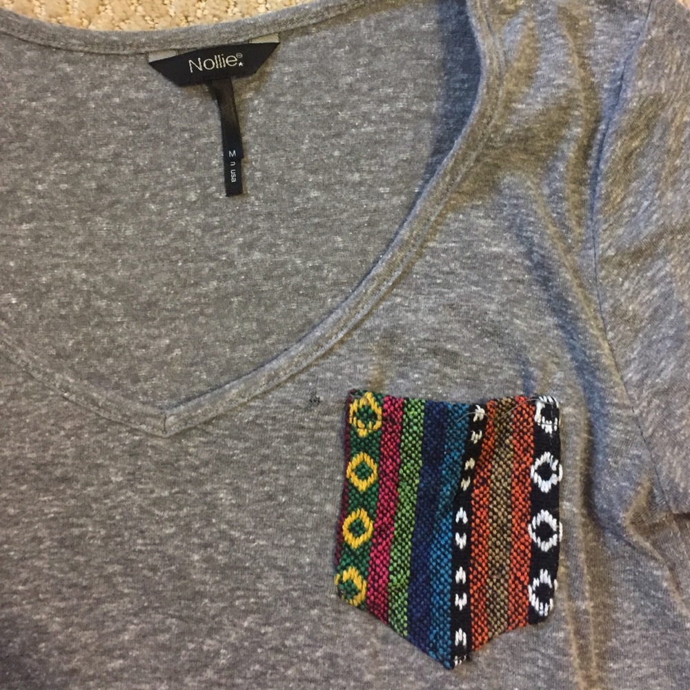 Patterned pocket shirt