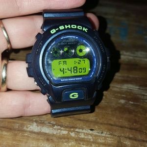 g shock navy green