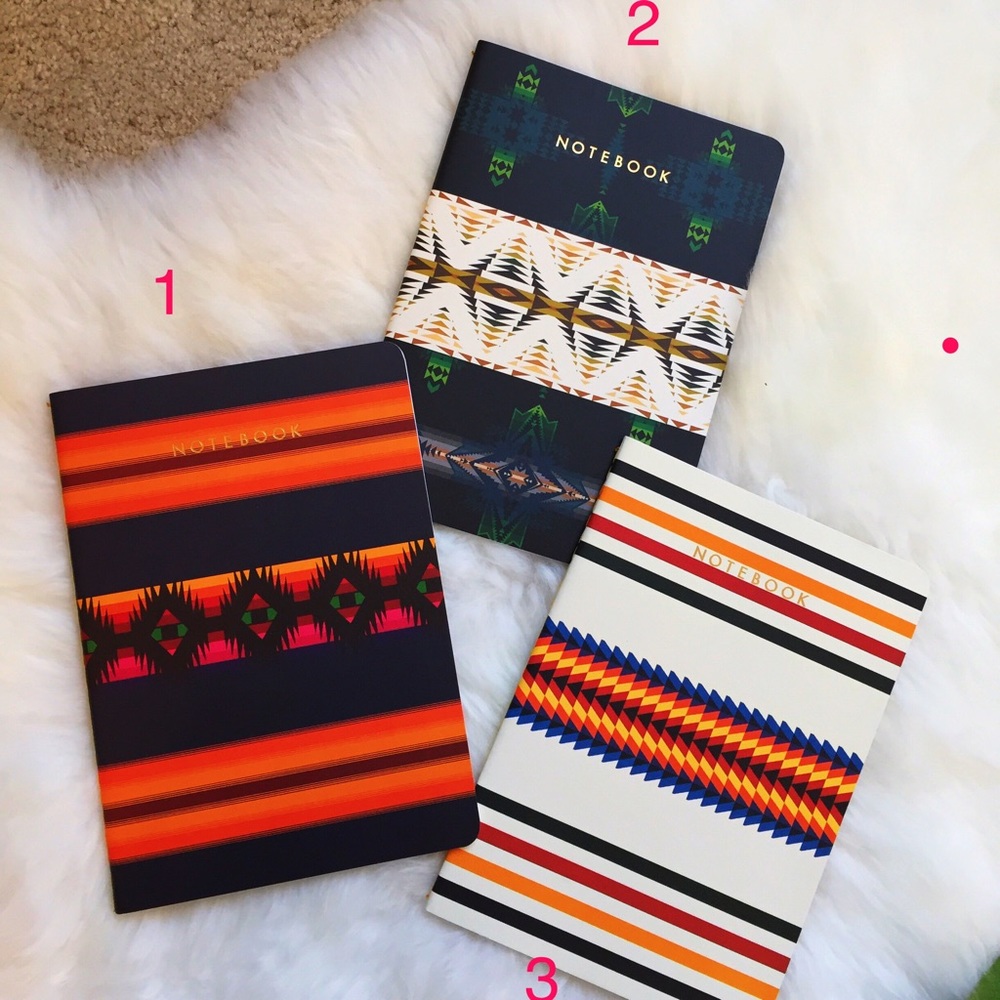 New Pendleton Southwest Striped Classic Pattern Lined Notebook - Picture 2 of 3
