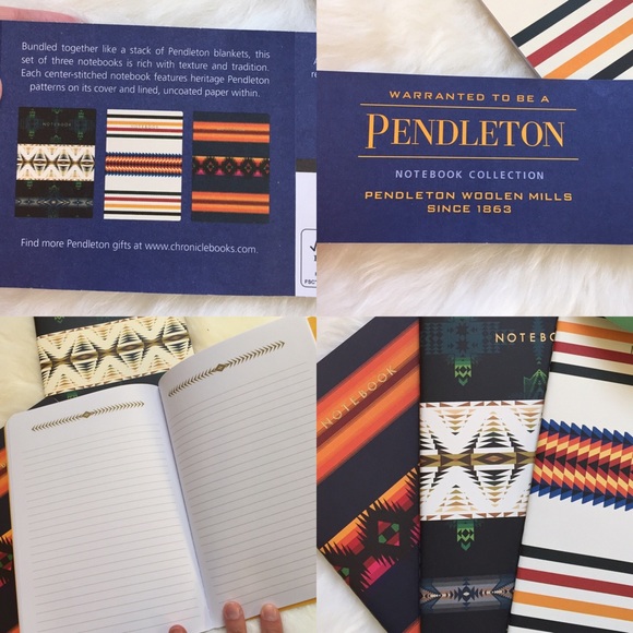 New Pendleton Southwest Striped Classic Pattern Lined Notebook - Picture 3 of 3