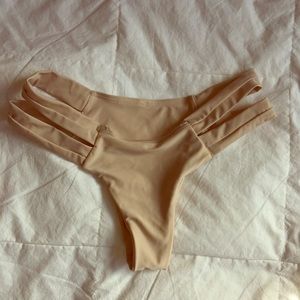 Tan bikini bottom