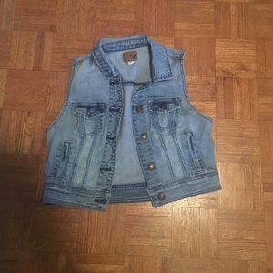 American Eagle Denim Vest