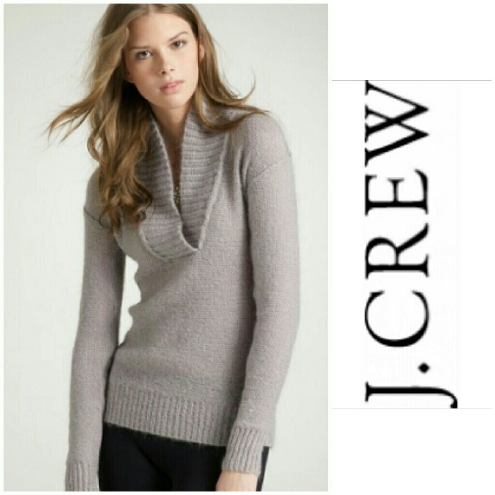 J Crew Dolce Shawl Collar Popover Sweater 20824