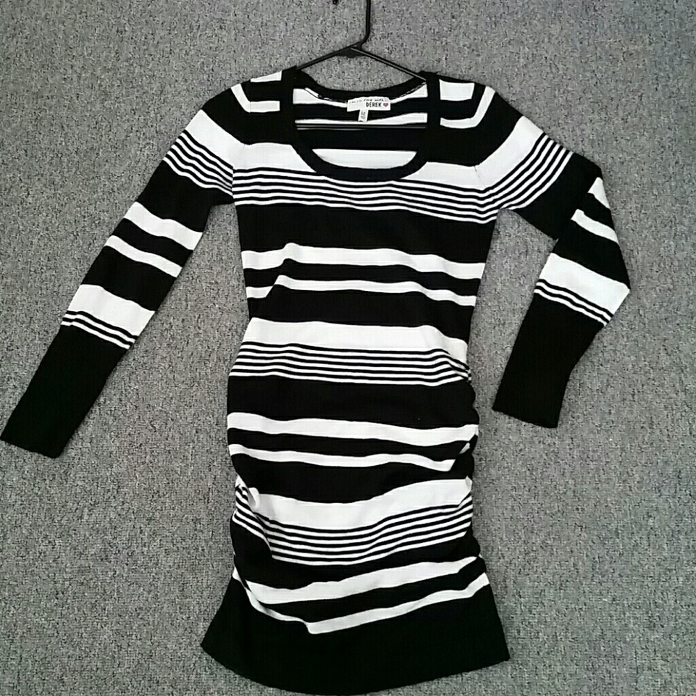 Black & White Striped Dress