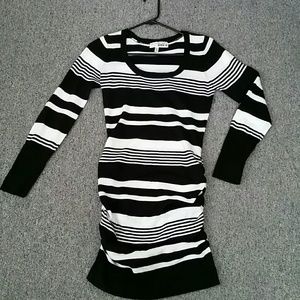Black & White Striped Dress