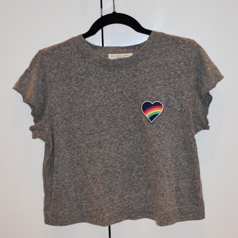 Crop top with heart💗