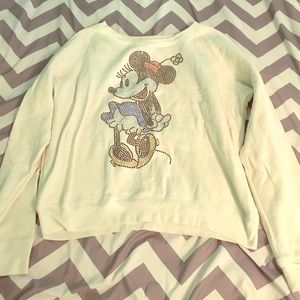 Rhinestoned Minnie Mouse sweater