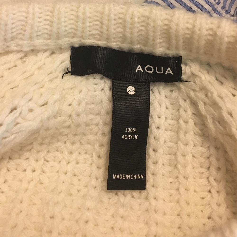 Cropped white sweater - Picture 3 of 3