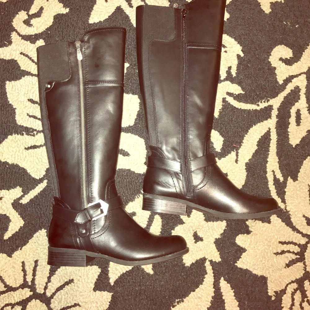 Black Guess Riding Boots