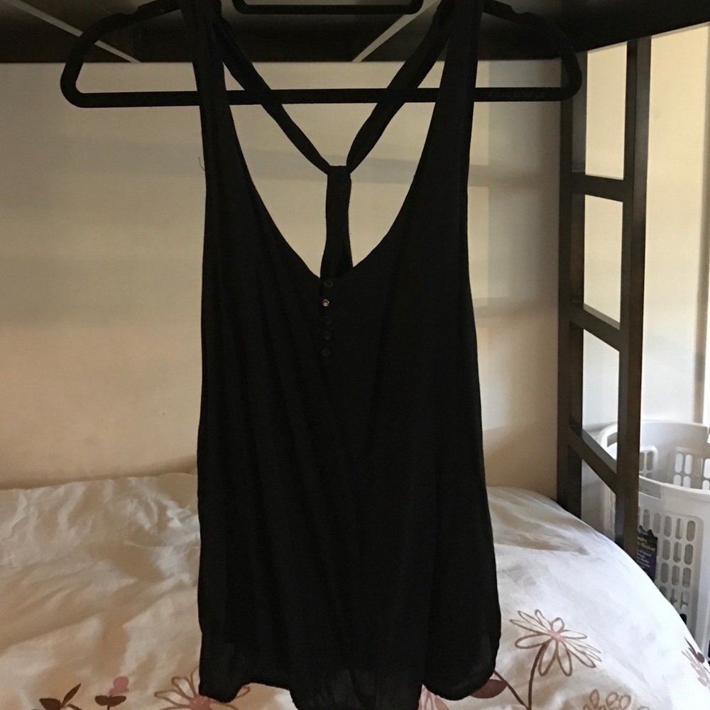 Black tank top