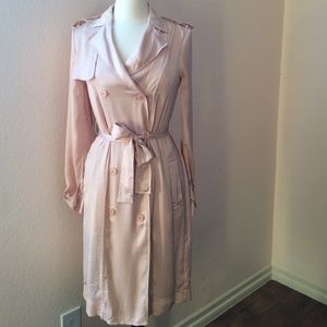 Sunday Sale!BCBGMAXAZRIA Silky Trench in Lt. Cameo