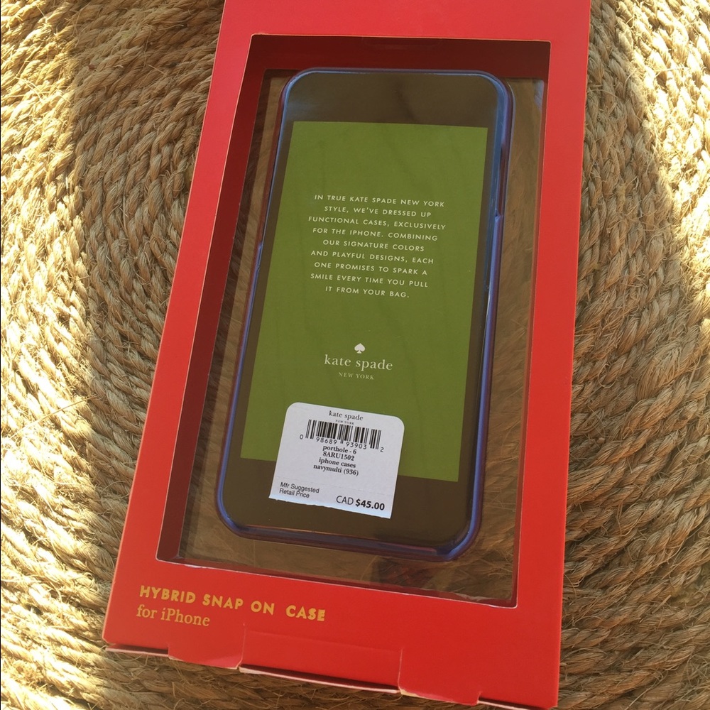 Kate Spade iPhone 6 snap on case NIB - Picture 3 of 4