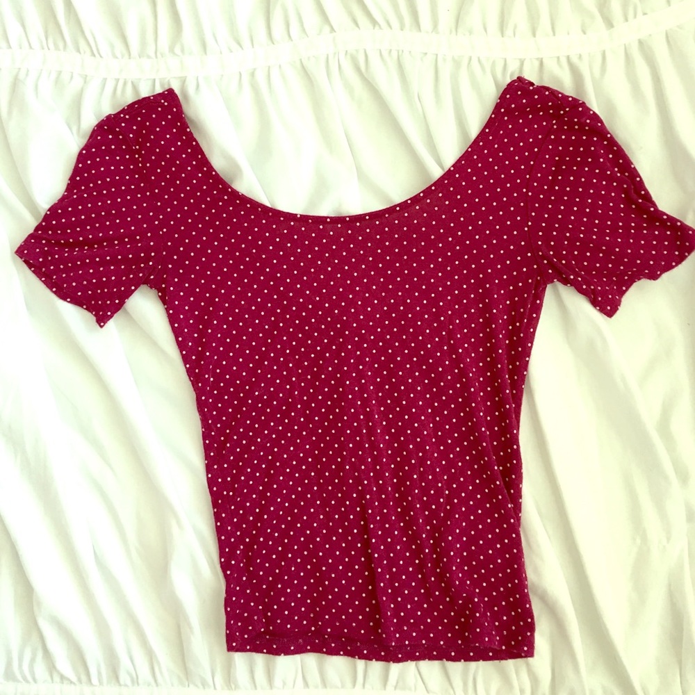 Polka Dot Crop Top