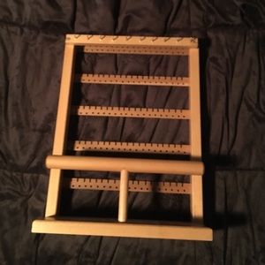 wooden jewelry stand