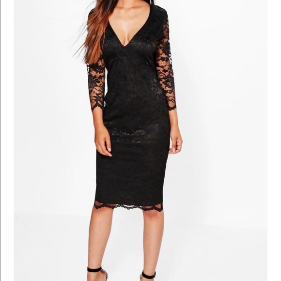 boohoo-Cat All Over Dress - Picture 1 of 4