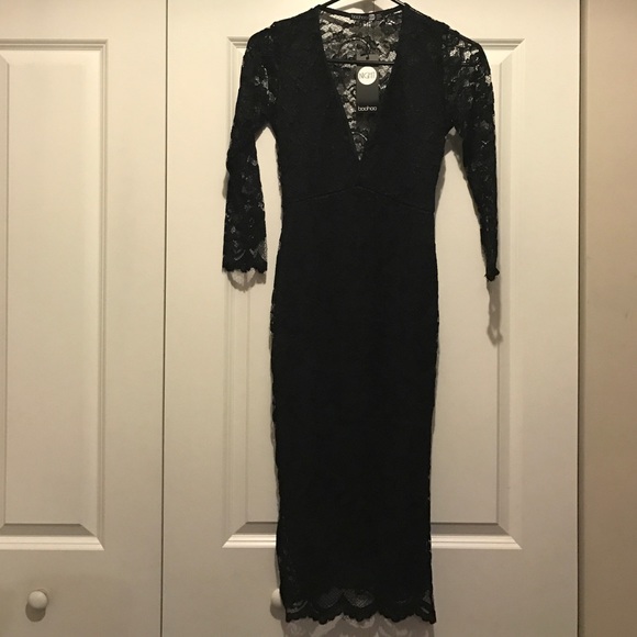 boohoo-Cat All Over Dress - Picture 3 of 4