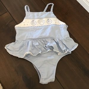 Smocked Silly Goose swim sz2 w/adjustable strap