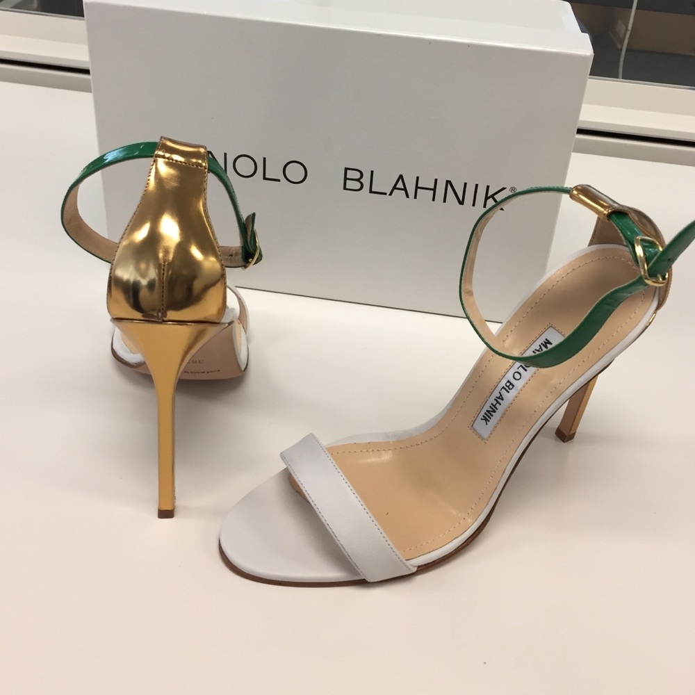 Manolo Blahnik x Lisa Perry Collaboration Heels - Picture 1 of 4