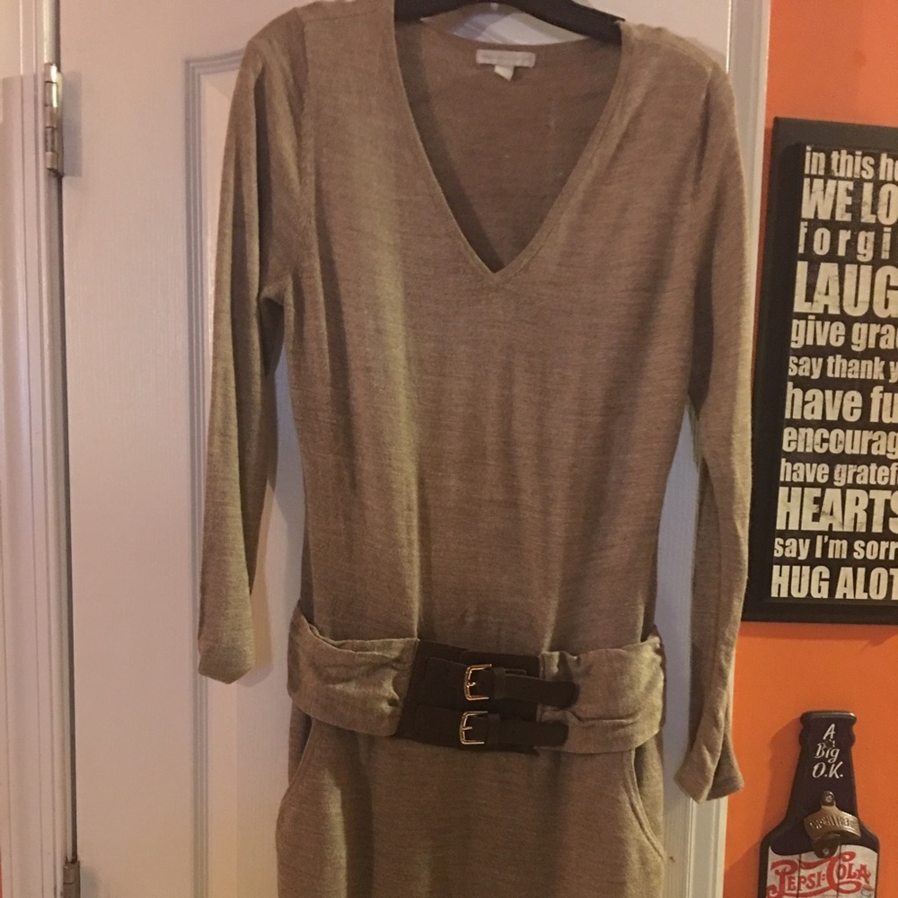 New York & Company sweater dress with belt