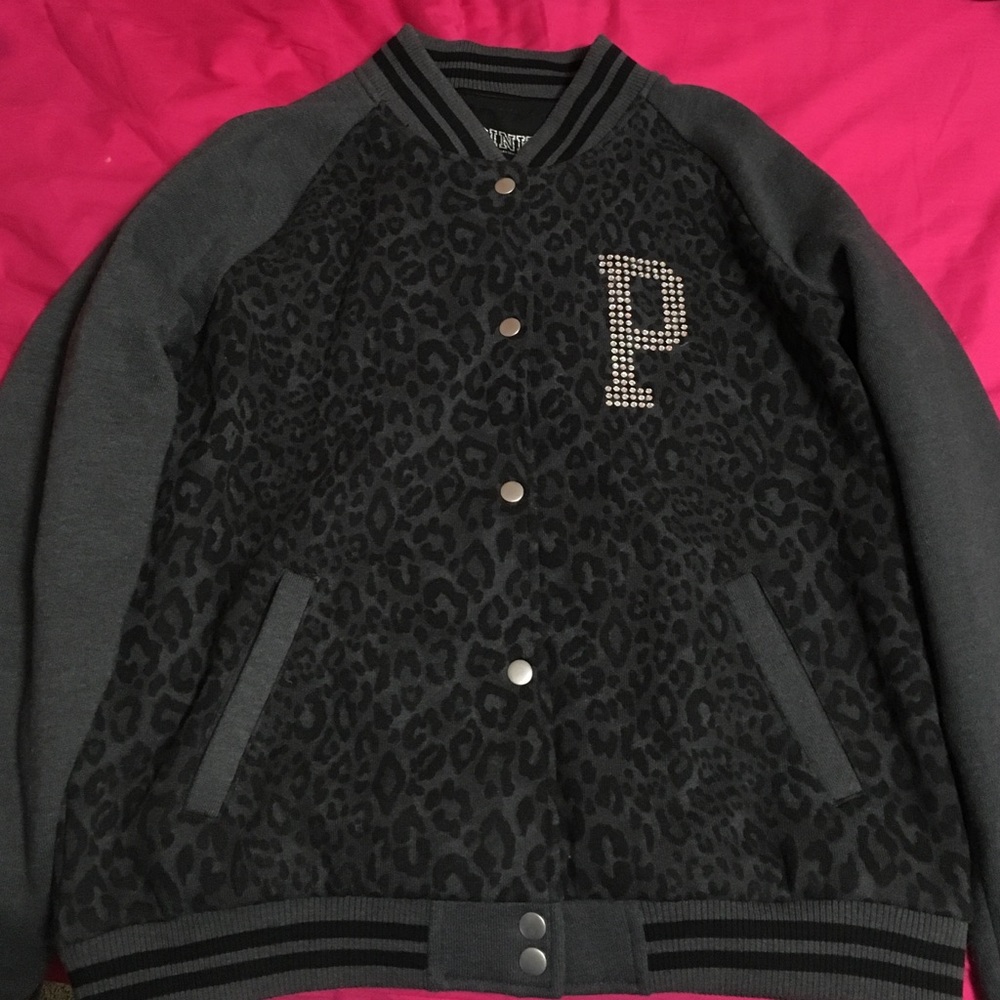 RARE Victorias Secret PINK Varsity Jacket Large