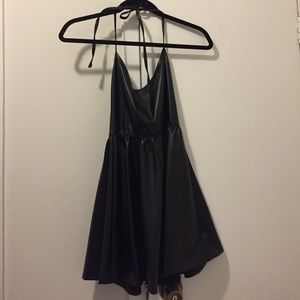 American Apparel Faux Leather Dress NEW