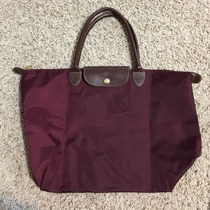 Maroon Longchamp bag