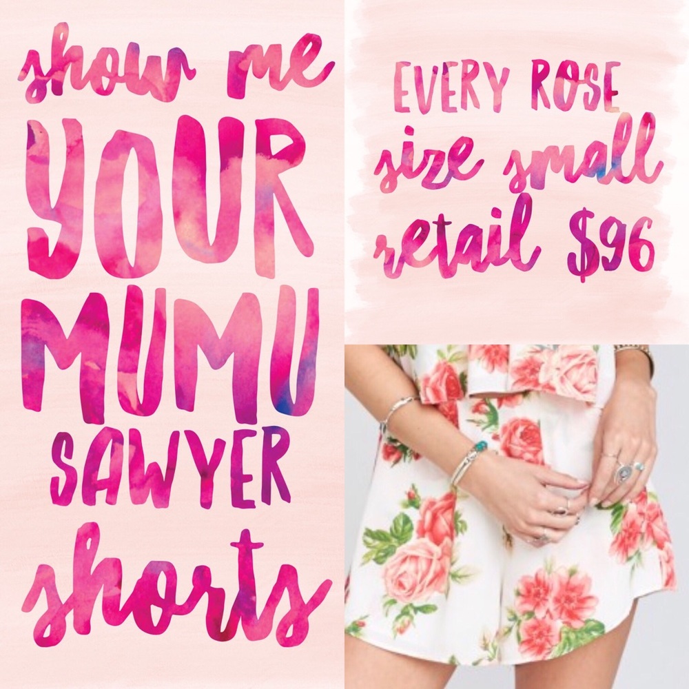 Show Me Your Mumu Every Rose Sawyer Shorts