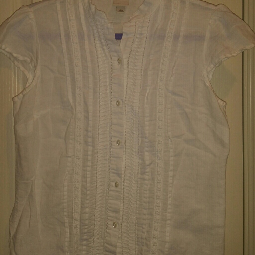white linen shirt