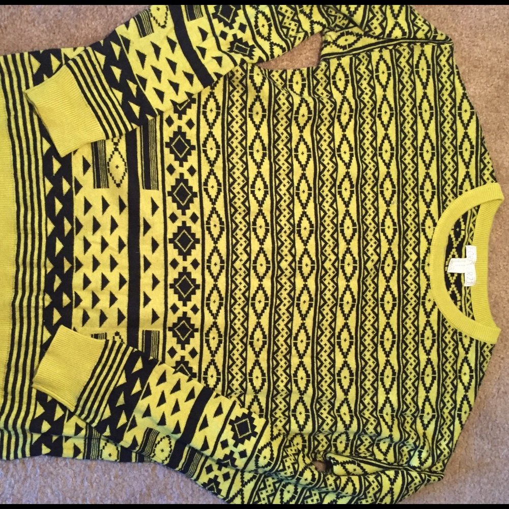 Aztec Print Sweater