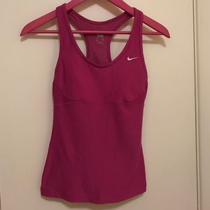 Nike workout tank with built in bra. Size XS.