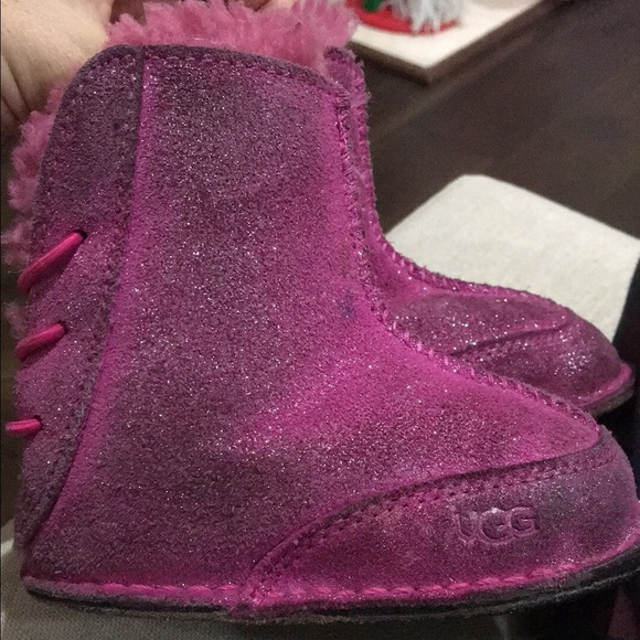 Ugg Pink Glitter Boot 18-24m - Picture 3 of 3