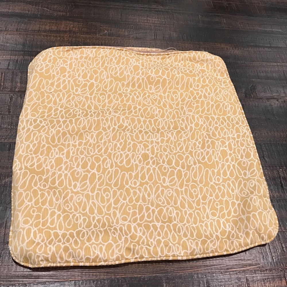 Set of 2 yellow throw pillow covers