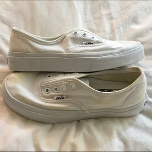 White authentic vans