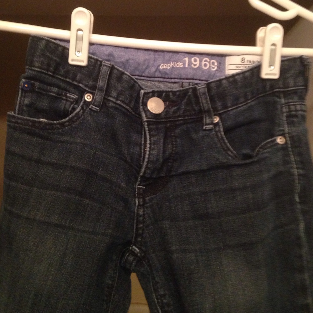 Girl's Gap skinny jeans, size 8, medium wash