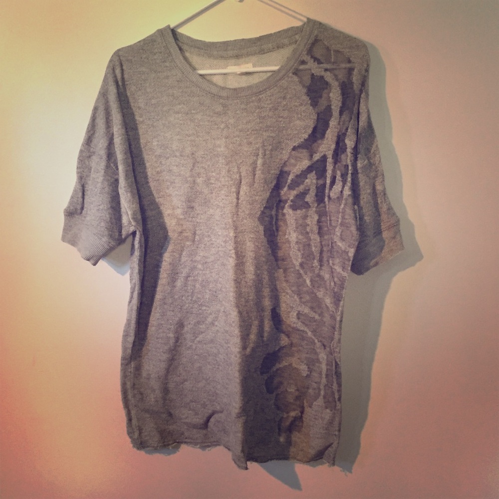 Urban Outfitters French Terry Burnout Tunic Tee