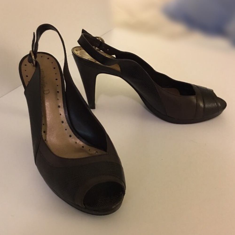 Michelle D. Peep Toe Pumps