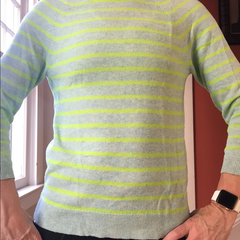 Beautiful J. Crew cashmere sweater for spring